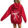 Women's Long Sleeve Letter Print Hoodie Sweatshirt Casual Pullover