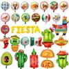Cactus Balloon Carnival Party Decoration Aluminum Burrito Taco Balloon Fiesta Set