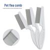 Multi-Purpose Flea Comb for Dogs and Cats - Fine-Toothed Plastic & Steel Needle Design