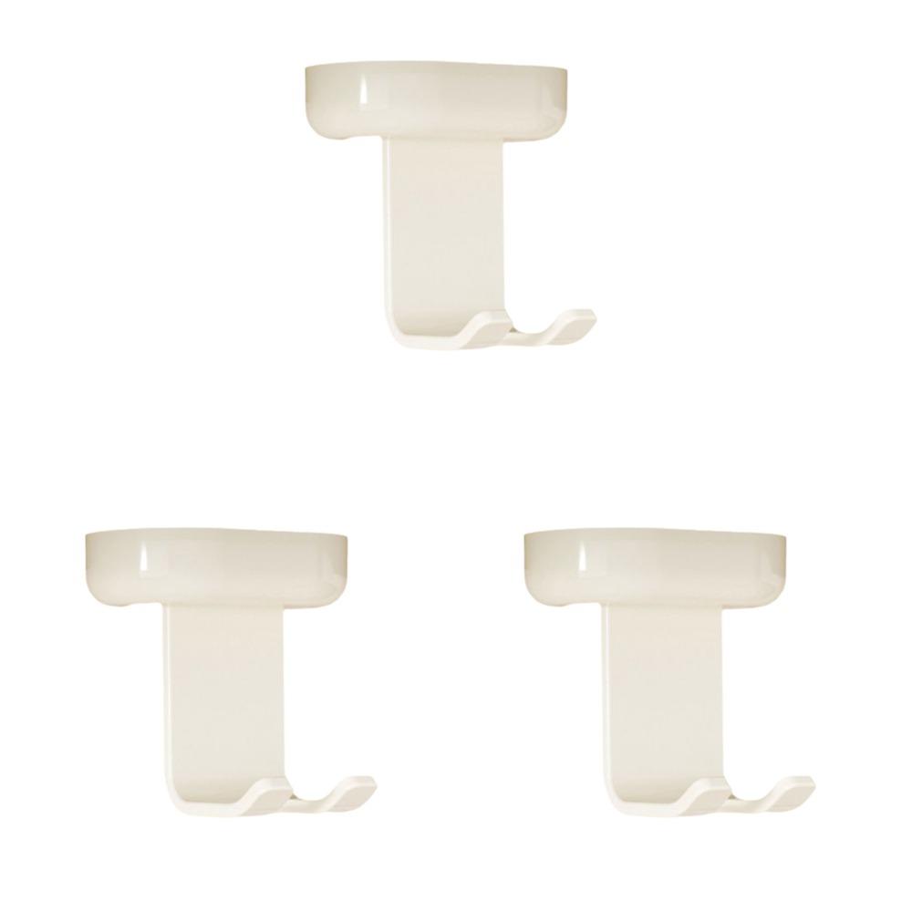 3Pcs Antique Style Electric Toothbrush Storage Hook Wall Mounted Toothpaste Organizer  Bathroom