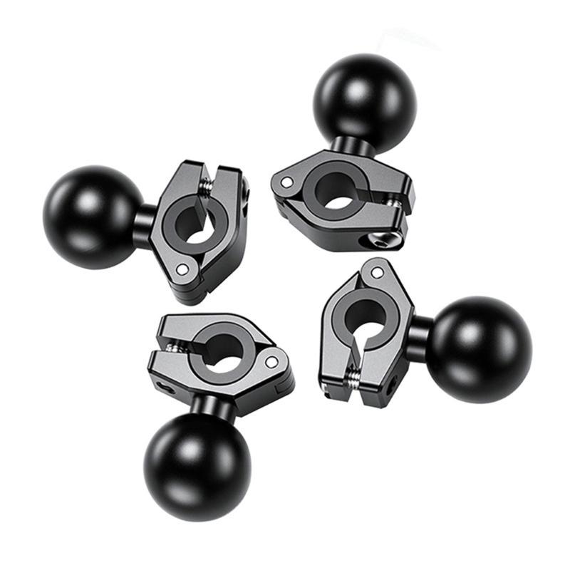 Mounting Base for 0.39-0.63inch Diameter Rail Includes 25mm Ball Joint for Action Cameras and Navigation Devices