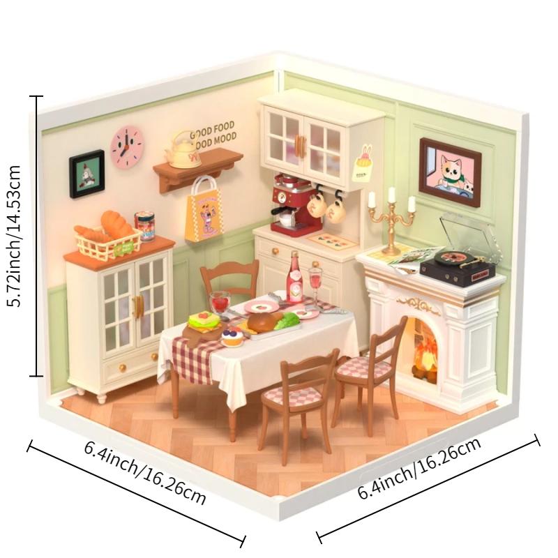 ROBOTIME Rolife 3D Puzzle Super Creator Warm Room DIY Miniature House (DW015B) | 1:24 Scale