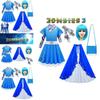 Kinder Zombies Cosplay Kostüm Halloween Kleid Umhang Perücke Tasche Mädchen Outfit Geschenk