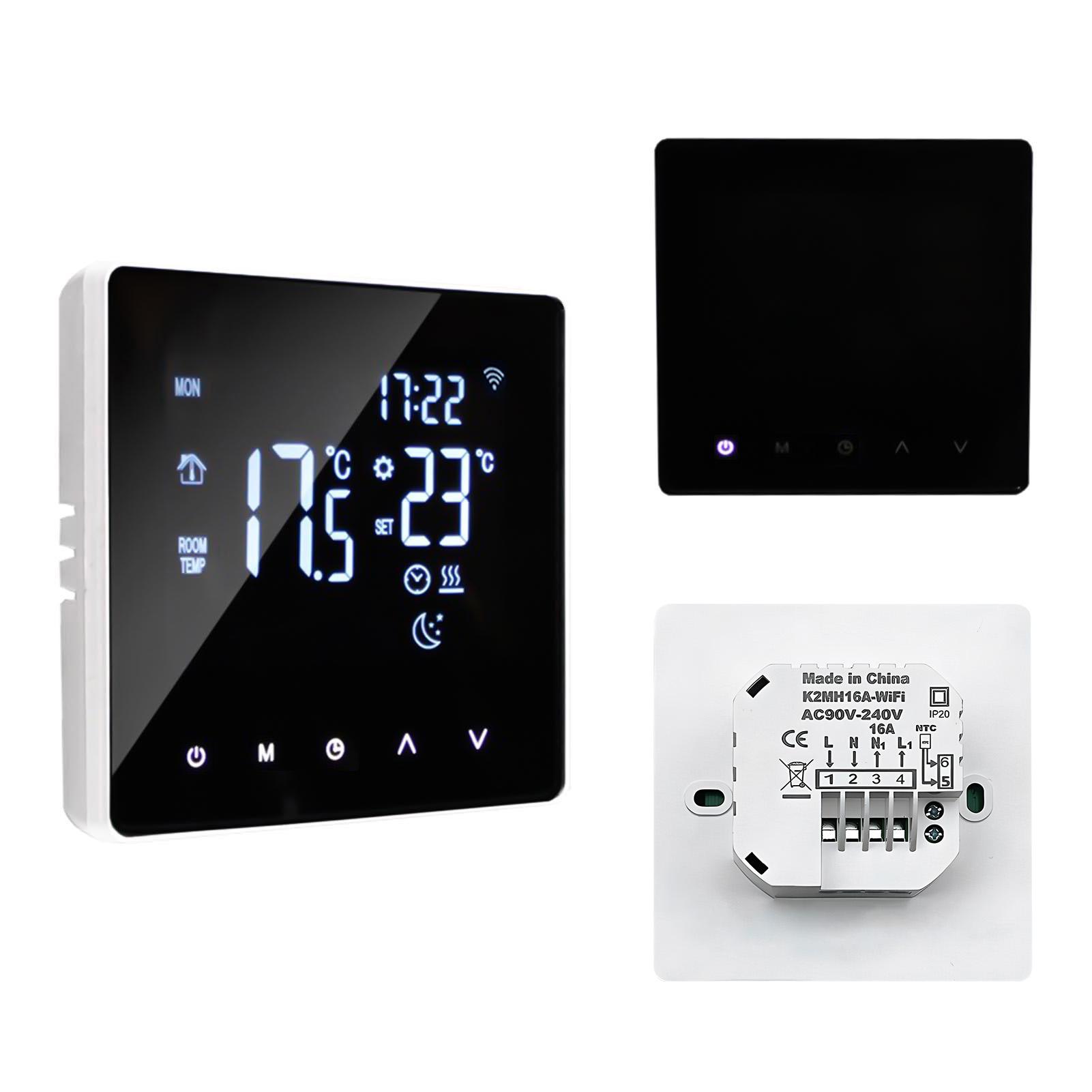 Slimme Thermostaat Temperatuurregelaar voor Waterverwarming LCD-Display Touchscreen Week WIFI electric heating