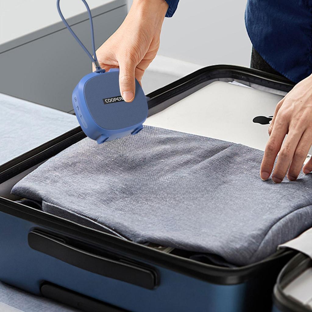 COOPERS Portable Compact Wireless Bluetooth Waterproof Speaker with USB IPX5 Dustproof and Can be Used in the Connects to Supports TWS for Dual Device