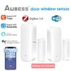 Aubess Zigbee/WiFi Tuya Smart Door Sensor Window Door Open Closed Detectors Smart Home Remote Control Via Alexa Google SmartLife