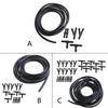 Car Washer Fluid Hose Kit Hose Windshield Jet Spray Wiper Tube Replace with 30x Connectors To Connect Water Pump Nozzles