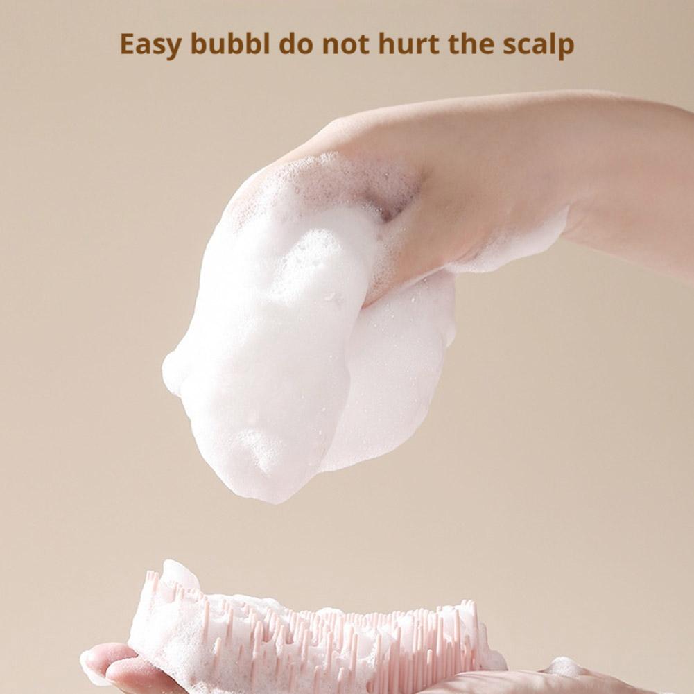 Scalp Massage Shampoo Brush Soft Silicone Deep Cleaning Remove Dandruff Exfoliate Relaxing Scalp Massage Shower Tools