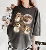 Staffordshire Bull Terrier Shirt, Three Staffy Dog Moon Tee, Comfort Colors Dog Mom Gift, Pitbull Lover Shirt, Pet Owner Gift