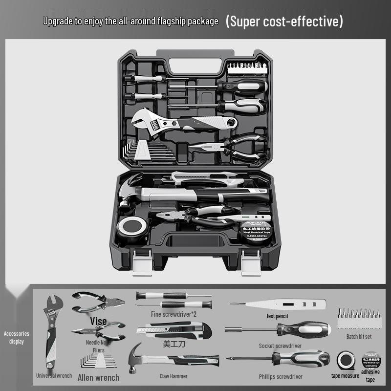 Royal Household Hardware & Woodworking Toolbox Set