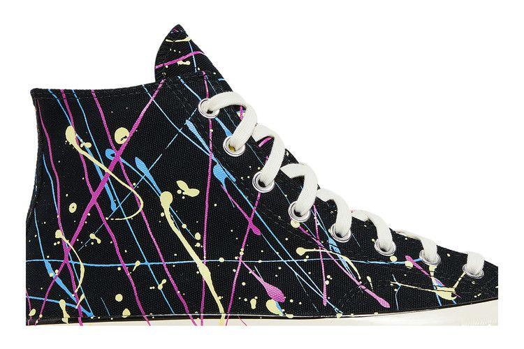 Men's Sneakers Converse Chuck Taylor All Star 70 Hi Archive Paint Splatter Black Black/Hyper Magenta/Egret