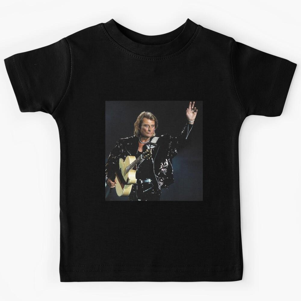 Homme Femme Johnny Show Case Hallyday Musique Rétro classique Kids T-Shirt 140