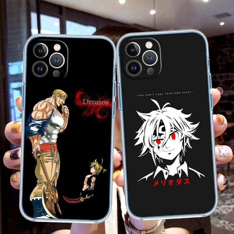 LO85 S-Seven D-Deadly Sin Soft Shell Transparent Phone Case for Motorola Moto G7 G8 G9 G84 G85 G73 G24 G15 Z2 Play Power Plus