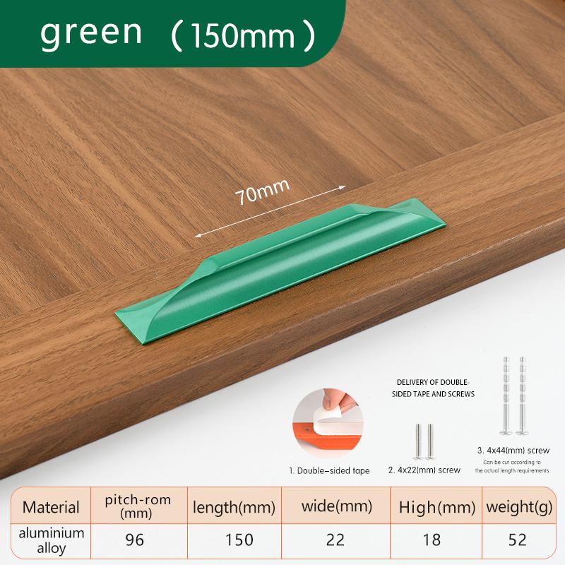 

Self-Adhesive Handle Stick On Kitchen Cabinet Pulls No Drill Drawer Handles Self Stick Sliding Glass Door Push-Pull Handle 1pcs