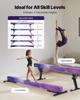 Trave di Equilibrio Regolabile per Bambini, Trave da Ginnastica da 8 Piedi, Travi da Pavimento Alte e Basse con 5 Altezze Regolabili per Tutti i Livelli di Ginnastica, Professionale