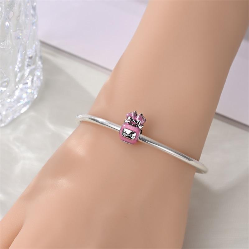 Copper Perfume Charms Makeup Evening Dress High Heels Beads Fit Original Bracelet Diy For Women Fine Jewelry Gift