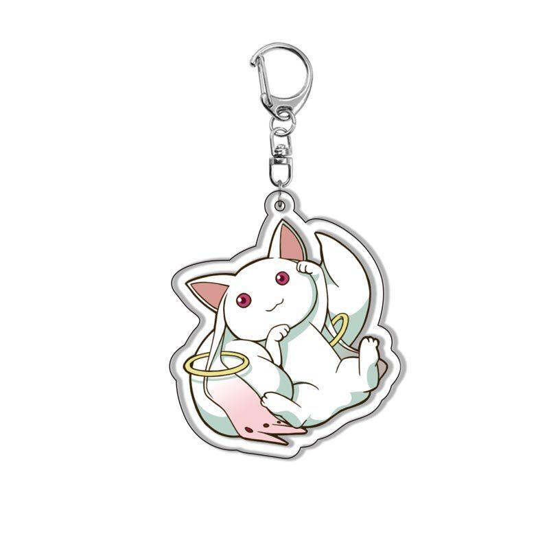 Anime Acrylic Keychain Puella Magi Madoka Magica Character Pendant Keyring for Bag Cosplay Gifts