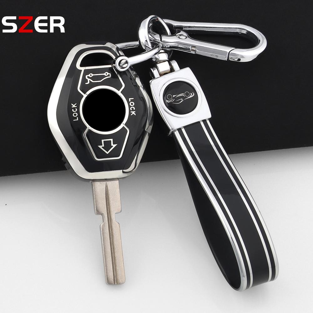For Bmw Ews X3 X5 Z3 Z4 1 3 5 7 Series E38 E39 E46 Fashion Tpu Car Key Case Cover Protected Shell Fob Keychain Accessories