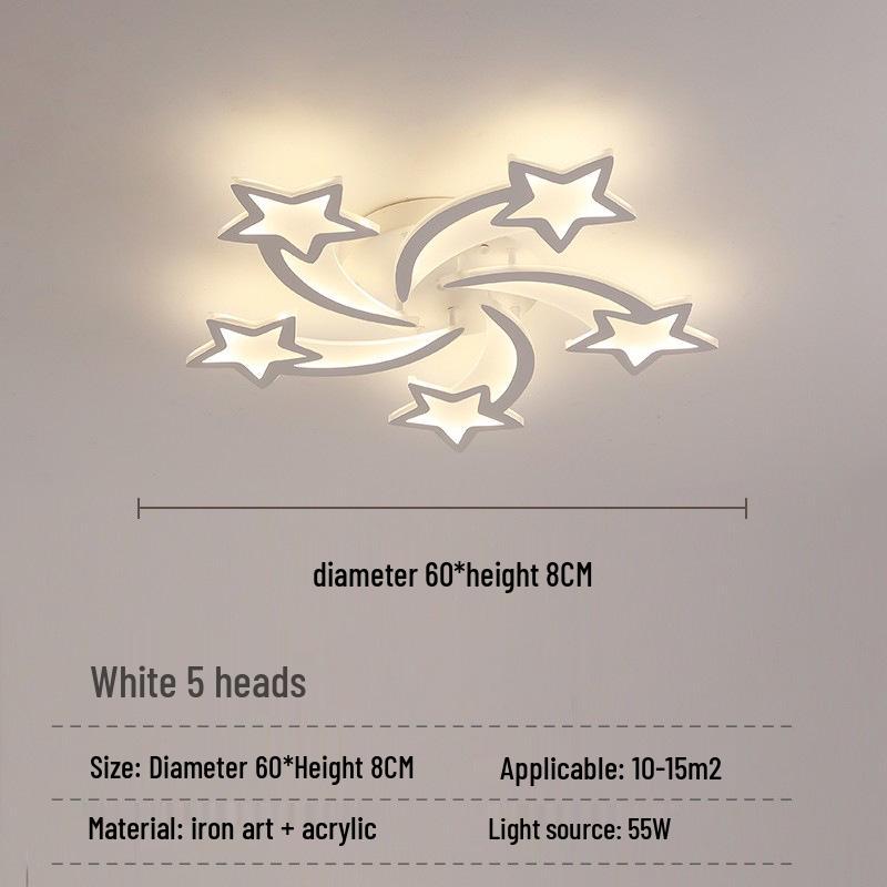 Cross-Border LED Creative Ceiling Light for Living Room & Bedroom - Modern, Simple, Acrylic Design