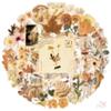 50Pcs/Set Wabi-sabi. Retro Flowers & Leaves PET Stickers Waterproof DIY Fashion Doodle Decals Stickers