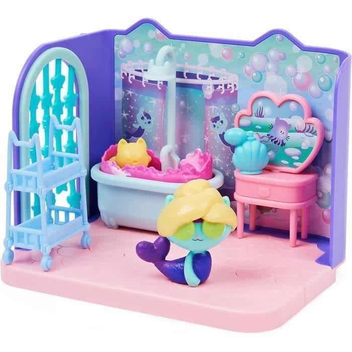 Gabby et la maison magique - playset deluxe la salle de bain de marine - 1 figurine + accessoires