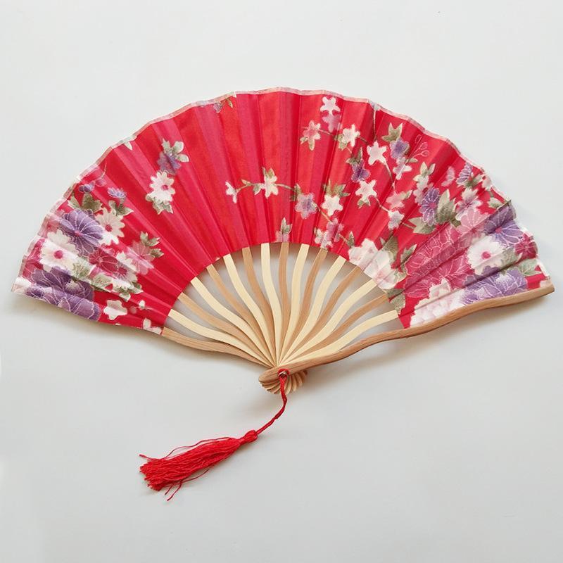 Elegant Multi-Pattern Japanese Style Personalized Handmade Fan Crafts Dance Hand Fan Folding Fan Home Decoration Summer Gift