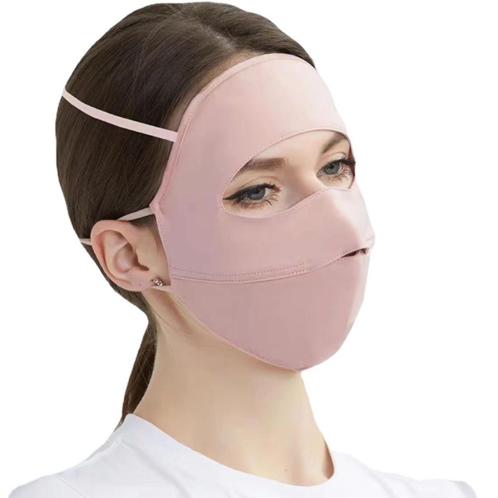 Anti-UV Ice Silk Mask Breathable Riding Face Mask Hot Sale Face Veil  Outdoor Sports