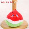 Watermelon Apple Eggplant Garlic Carrot Plush Keychain For Girls Accessory Bag
