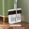 Foldable Broom and Dustpan Set with Scraper Comb