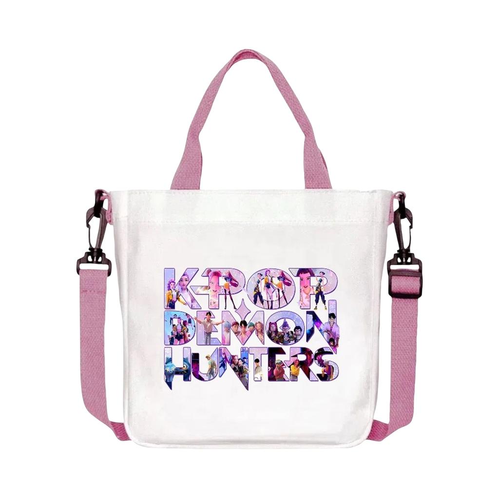 Girls Group Poster Printed Canvas Bag  Style Fan Support Zipper Handbag Women's Bag