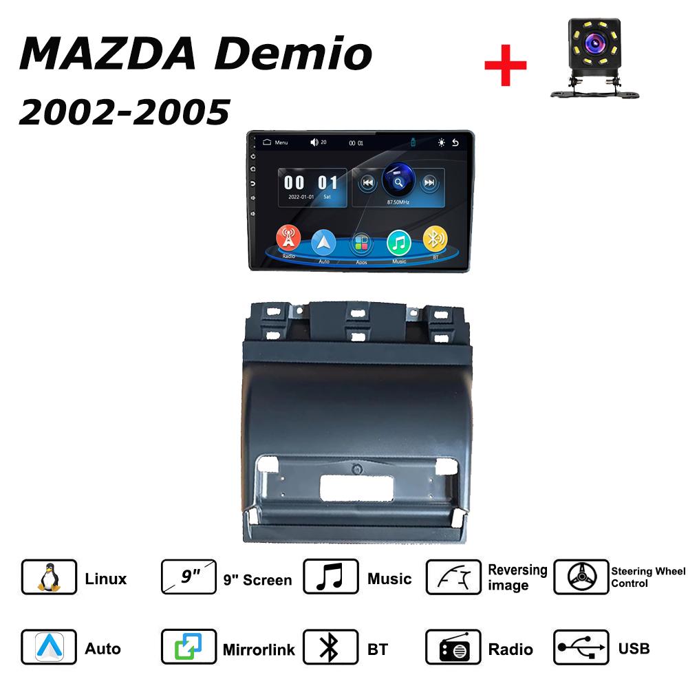 

Car Radio Multimedia MP5 Player Head Unit Stereo BT For MAZDA Demio 2002-2005 чёрный