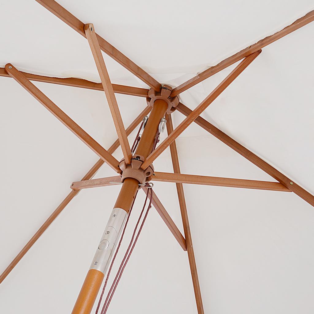 Foldable garden parasol, rectangular beach umbrella, water-repellent and UV-resistant for beach, balcony, terrace and garden