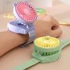 AM4 Battery Operated Powerful Watch Fan Portable Small Lightweight Cartoon Cooling Fan for Girl Kids Indoor Outdoor