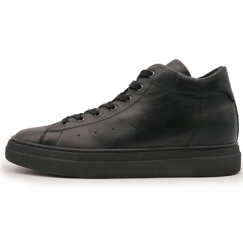 Tall Secret Thick High Cut Heeled Genuine [Hi!BROTHER] Shoes, Sneakers, 8cm, Men's, Sole, Sneakers, Shoes, Black, White, Leather, Casual, Stylish,