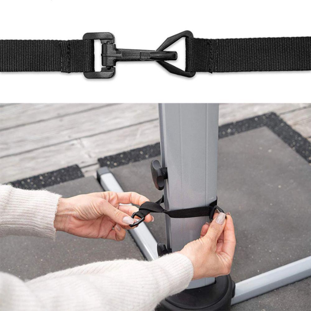 Adjustable Hooks Umbrella Windproof Band Wind Protection Strap Garden Patio Market
