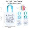 5pcs Graffiti Bag with Marker Children Drawing Toys Puzzle Parent-child Interaction Color Cognition Preschool Activity Props TMZ
