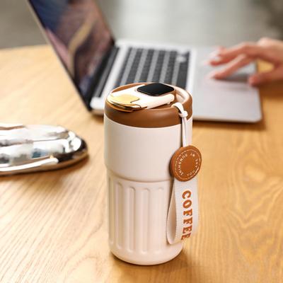 450 ml halkfri kaffekopp Intelligent temperaturdisplay Praktisk bärbar termisk dricksflaska