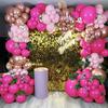 Rose Pink Balloons Garland Pink Rose Gold Balloon Arch Kit Baby Shower Gender Reveal Birthday Party Wedding Valentine Day Decor