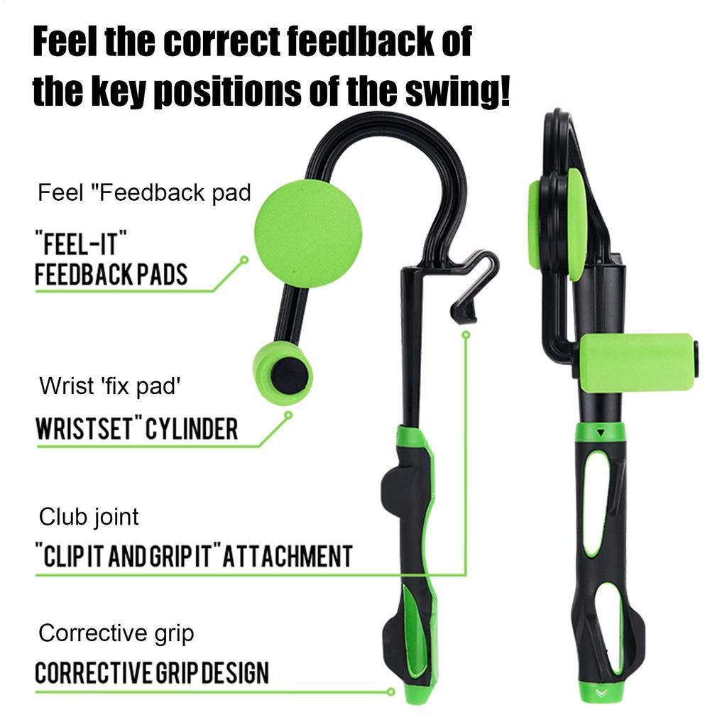 Golf Swing Corrector Aid Golf Swing Trainer Instant Feedback Golf Swing Correction Tool Square Training Grip Postures Trainer