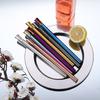 5 Pack Reusable Beverage Straw Multicolor 304Stainless Steel Travel Straw Wine Straw Drinking Straw for Drinkings