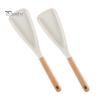 Silicone Turner With Wooden Handle Spatula with Wood Heat Resistant Multifunction Proof Cooking Non Stick Kitchen Utensil for Mixing Baking