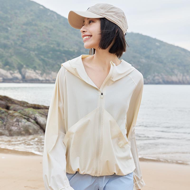 Women’s Fashion Seamless Sun Protection Jacket High-End Outdoor UV Coat Loose Oversized Lightweight Sunscreen Top