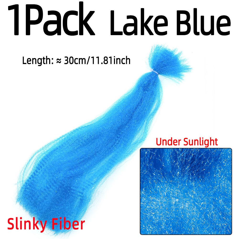 Bimoo Kinky Soft Synthetik Fliegenbinden Streamer Faser Köder Fisch Bleikopf Jig Bindematerial Rosa Chartreuse Rot Orange Gelb