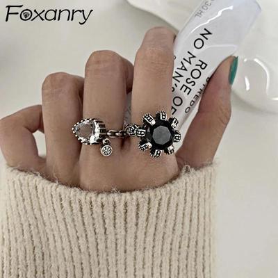 Nové módní prsteny LOVE Engagement Vintage Punk Water Drop Geometrické párty šperky dárky pro ženy