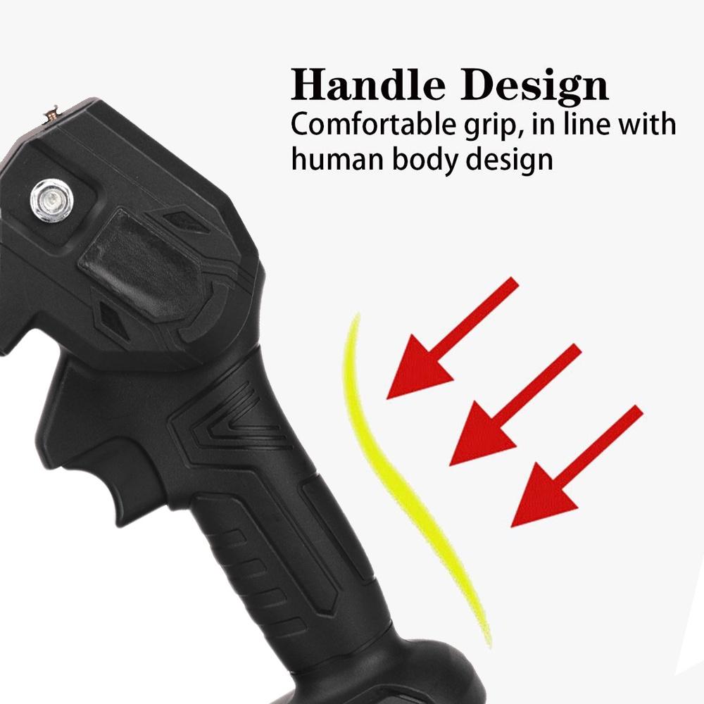 1200W 6 Inch Mini Electric Pruning Saw Rechargeable Electric Chain Saw With 2pcs Battery Woodworking Garden Logging Cutter