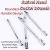 Adjustable Dual Head Spanner Double Head Swivel Head Socket Wrench Wrench Spanner Tool  Household
