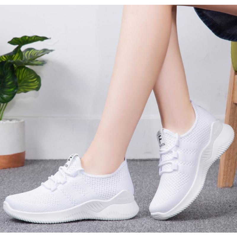 Women Versatile Lace-up ShoeCasual Sneakers Summer Comfortable Breathable Platform Shoes Fashion