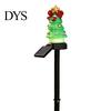 Decorative Stakes for Flowerbeds Christmas Solar Stake Lights, Santa Snowman Tree Figurine Lawn Easy Install Pathway Decor Waterproof Warm LED Lights