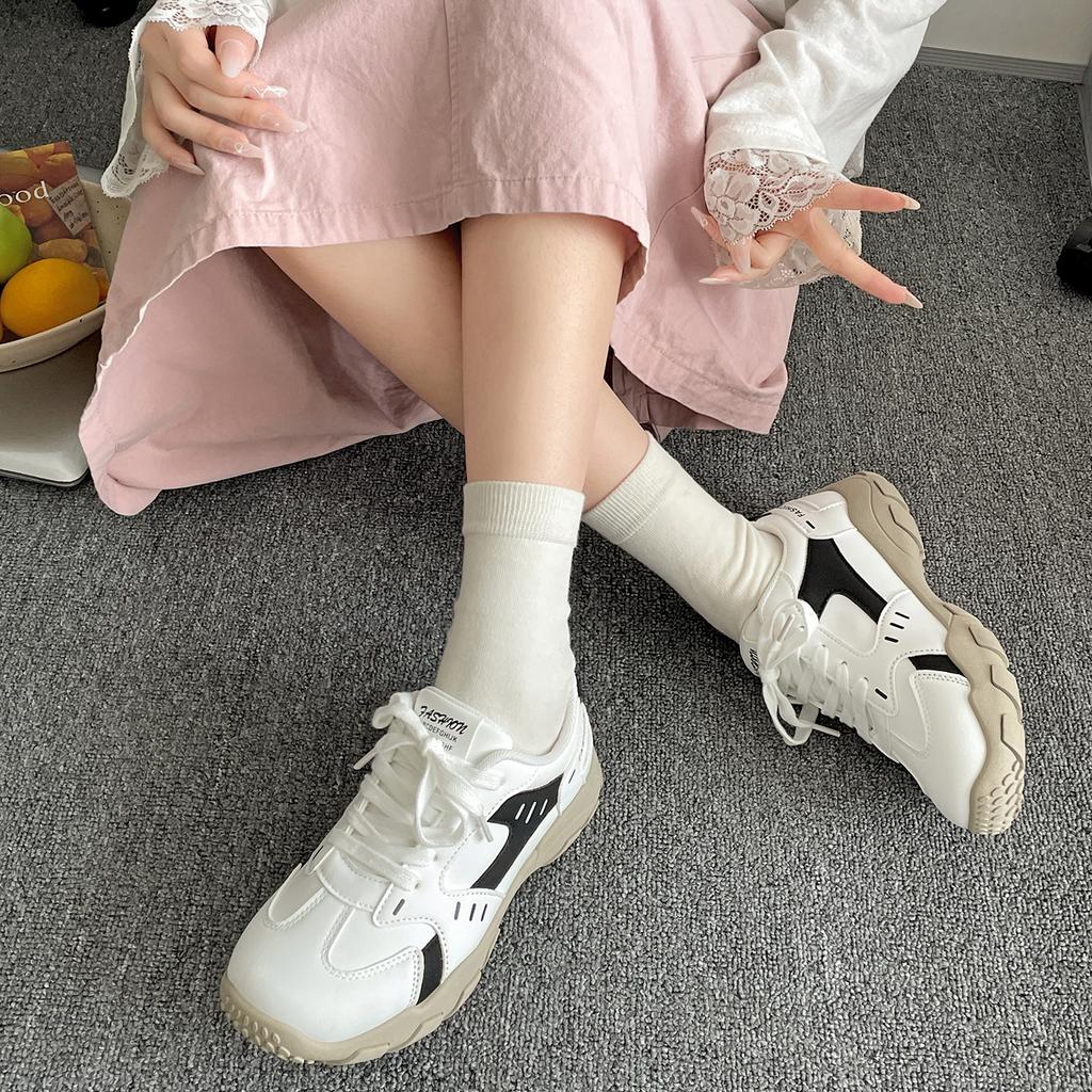 Queen Fan White Retro Platform Daddy Shoes Women's 2025 New Summer Skirt Premium German Training Shoes