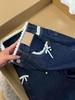 Blue Lace Denim Jeans: Women's Slimming, Loose-Fit, Washable Straight Pants for Spring and Autumn